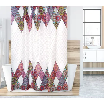 Brotex Koupelnový závěs růžová mandala