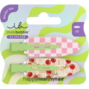 Módní doplněk Invisibobble Clipstar Cherry Topping 2 ks