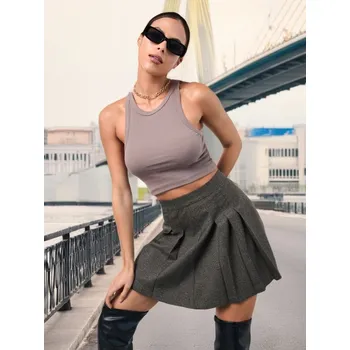 Dámské oblečení Sinsay - Top - hnědá - 4028Z-84X - 4028Z-84X-XXS