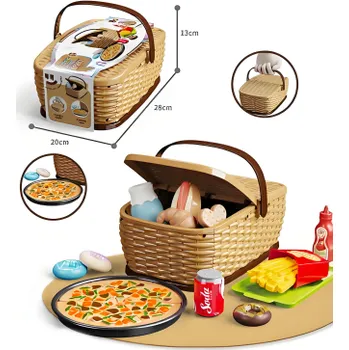 Dětské zboží Dětský piknikový košík - Pizza set