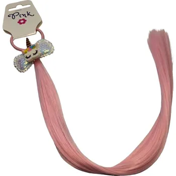 Doplněk pro panenku Spona do vlasů s copánkovým příčeskem - Jednorožec