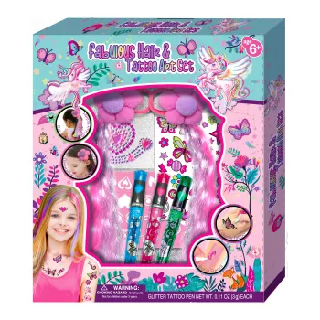 Dětské zboží Kreativní set pro vlasový styling a tetování