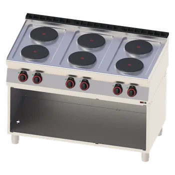 Sporák Sporák elektrický 6x plotýnka s podestavbou 400 V | REDFOX - SP 70/120 E