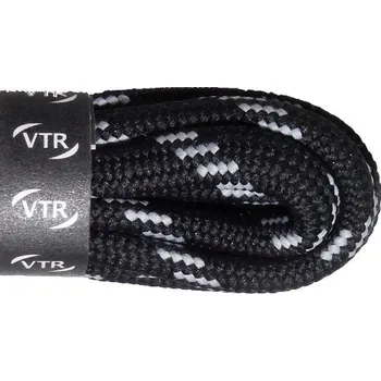 Tkaničky do bot Trekkingové tkaničky kulaté černošedé 160cm