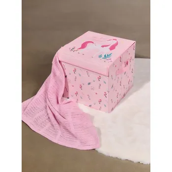 Úložný box Sinsay - Úložná krabice s víkem a motivem jednorožce - růžová - 123IA-30P - 123IA-30P-ONE