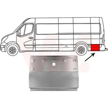 Příslušenství karosérie Boční stěna VAN WEZEL 4388143