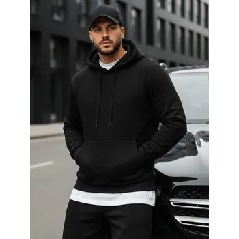 Pánská mikina Buďchlap Klasická černá pánská mikina