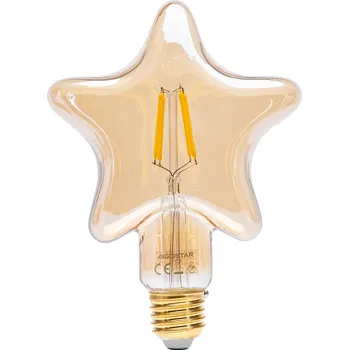 Žárovka LED21 LED Filament Žárovka E27 STAR 4W 1800K/AMBER ULTRA Teplá bílá
