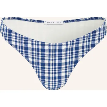 Dámské plavky Mrs & Hugs Dámské Brazilské Bikiny, modrá / bílá, 34