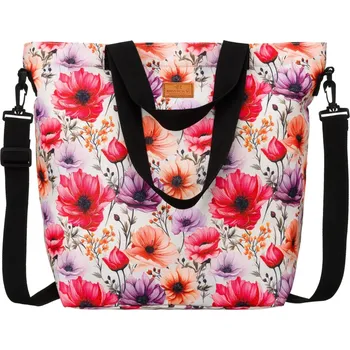 Kabelka Stylová dámská taška na rameno Sylviane, červená