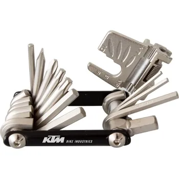 Multiklíč KTM Multitool 20 funkcí s nýtovačem s nýtovačem řetězu a 20 funkcemi