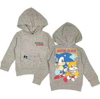 Chlapecká mikina Dětská mikina Ježek Sonic - Game Over - Grey 152
