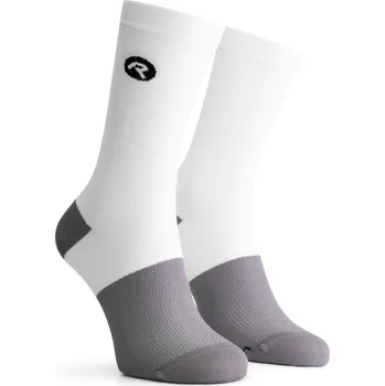 Moto kalhoty Vysoké sportovní ponožky Rogelli DISTANCE, bílé 44-47