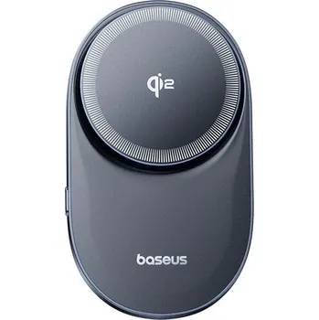 Baseus PrimeTrip VC1 Pro držák do auta s bezdrátovým nabíjením Qi2 do ventilační mřížky černý