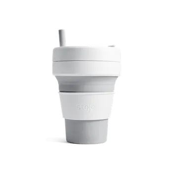 Stolování Stojo skládací kelímek Biggie, 470ml Barva: Bílo-šedá, Barva original: Dove