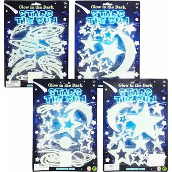 Magnetická kreslící tabulka Svítící nalepovací dekorace NOČNÍ OBLOHA STAR - 4 druhy