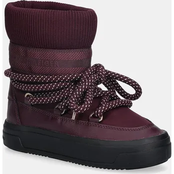 Dívčí sněhule Sněhule Tommy Hilfiger SNOW BOOT WATER REPELLENT FW0FW09260 burgundské 83X, EUR 38