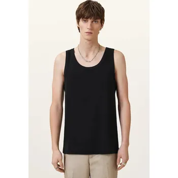 Bavlněný top AllSaints EDWARDS VEST M008JB černá 99A, vel. M