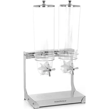 Plenkovník TECHNICA Dávkovač na cereálie dvojitý, 2 x 3 l | TECHNICA, Silver Line