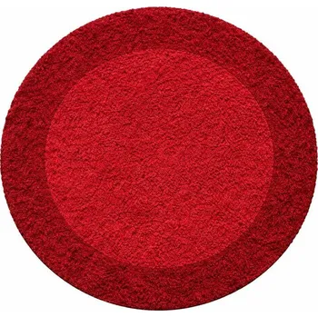Kusový koberec Life Shaggy 1503 red kruh