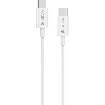 Počítač Devia kabel Smart EC042 PD USB-C - USB-C 60W 3A bílý