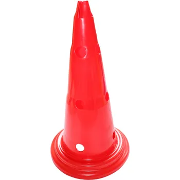 Fotbalová tréninková pomůcka Merc sport Sportovní kužel víceúčelový s otvory – 50 cm červený Cena za odběr více kusů: 11 a více kusů