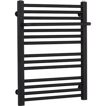 Radiátor CERANO - Koupelnový radiátor Antonio - boční připojení - 351W - černá matná - 660x550mm