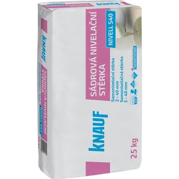 Samonivelační stěrka KNAUF NIVELL S40 – Sádrová nivelační stěrka 25kg