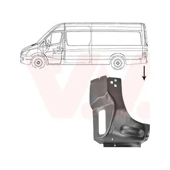 Příslušenství karosérie Boční stěna VAN WEZEL 3077133