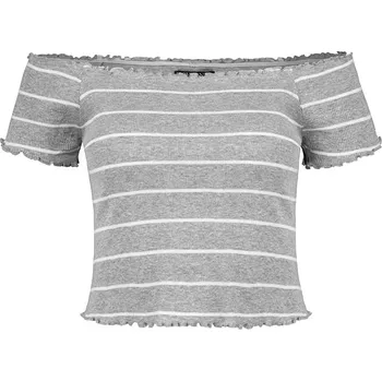 Dámské tričko Tričko Eight2Nine Grau/ Weiß 2140540 XL