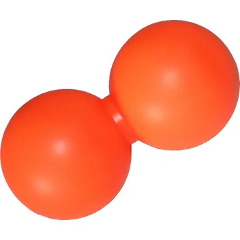 Masáž Merc sport Duální masážní míček silikonový, oranžový 6 × 12 cm Cena za odběr více kusů: 26 a více kusů