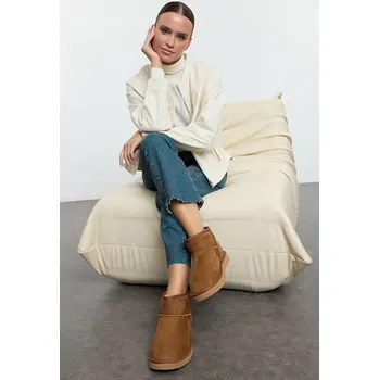 Dámské kozačky Boty trendyol Hellbraun 332782 37