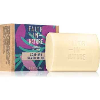 Mýdlo Faith In Nature Hand Made Soap Lavender přírodní tuhé mýdlo s vůní levandule 100 g