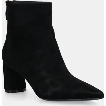 Dámské kozačky Semišové boty BOSS Gracey 50548812.001 černá 99X, EUR 36