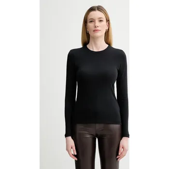 Pánské oblečení Bavlněné tričko s dlouhým rukávem Marc O'Polo 5000007488 černá 99X, vel. L