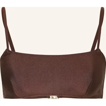 Podprsenka Mrs & Hugs Dámský Bustier Bikini Top, tmavě hnědá, 42