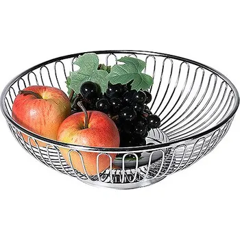 CONTACTO Košík z nerezové oceli na pečivo nebo ovoce, průměr 250 mm | CONTACTO, 2074/245