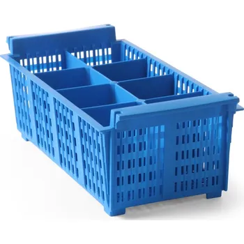 Příslušenství pro stavební techniku HENDI Košík na příbory, osmipřihrádkový – modrý | HENDI, 871102