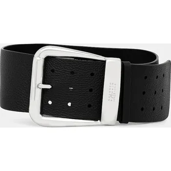 Opasek Kožený pásek MM6 Maison Margiela, M, černá, 99X