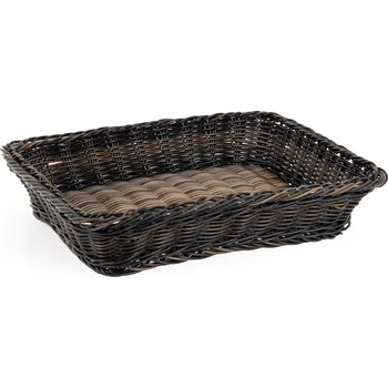 TECHNICA Košík obdélníkový z polyratanu GN 1/2 325x265x65 mm, černohnědý | TECHNICA, Gold Line