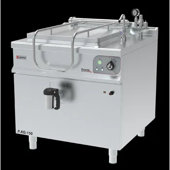 Plynový zářič GASTROHAAL Plynový varný kotel hranatý, dvouplášťový 150 l | GASTROHAAL, P.KG-150