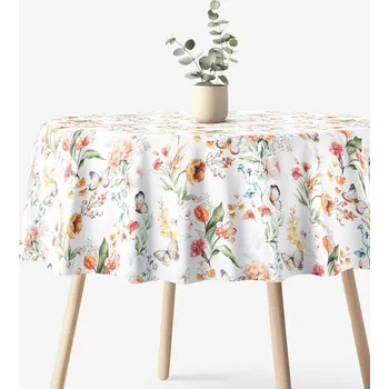 ubrus Kulatý ubrus Valencia - Motýlí louka Ø 100 cm