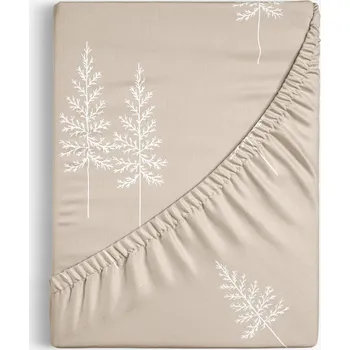 Prostěradlo Bavlněné napínací prostěradlo - Severské stromky 90 x 200 cm