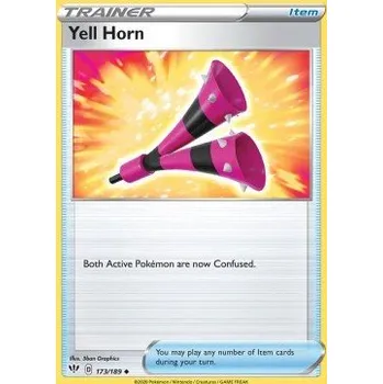 Karetní hra Pokémon DAA 173/189 Yell Horn - Darkness Ablaze Stav: Near Mint, Verze: REVERSE HOLO