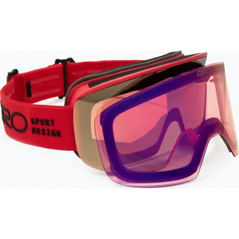 Lyžování Lyžařské brýle Giro Axis glacier red stacked/vivid copper/vivid infrared