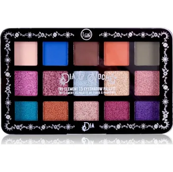 Paletka dekorativní kosmetiky J.Cat Beauty Dia & Noche paletka očních stínů odstín 101 Dia 16 g