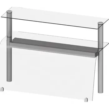 Servírovací stolek STALGAST Nástavba dvojita neutrální, tvarované sklo, 990x455x700 mm | STALGAST, ST271101