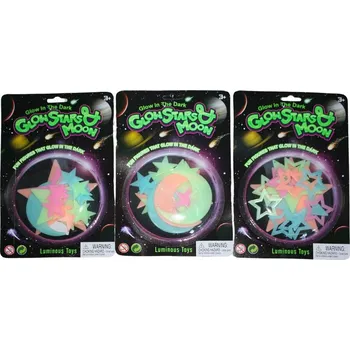 Magnetická kreslící tabulka Svítící plastová dekorace - MĚSÍC A HVĚZDY COLOR - 3 druhy