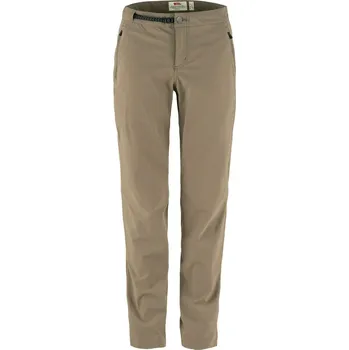Dámské kalhoty outdoor kalhoty dámské FJÄLLRÄVEN High Coast Trail Trousers W Suede Brown - 40/S