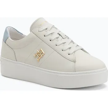 Dámské tenisky Dámské boty Tommy Hilfiger Platform Court ecru/breezy blue